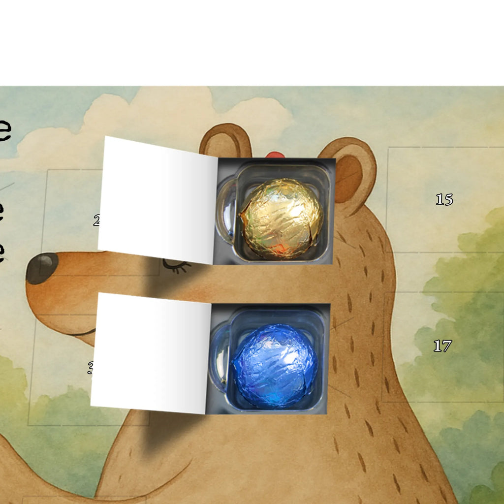 Chocolate advent calendar bear child Design Father's Day, Mother's Day, Gift