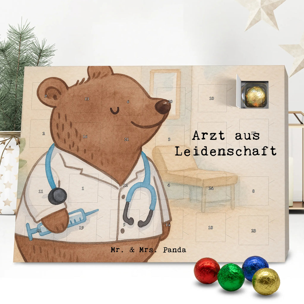 Chocolate advent calendar Doctor Passion Design gift, promotion, anniversary, retirement, sayings, job start, gift idea, best, farewell gift, profession, passing exam