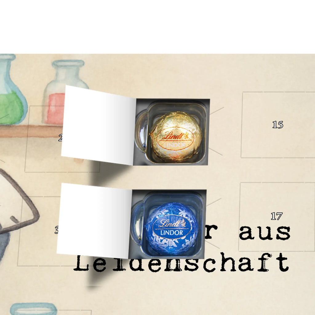 Chocolate advent calendar chemist Passion Design gift, promotion, anniversary, retirement, sayings, job start, gift idea, best, farewell gift, profession, passing exam