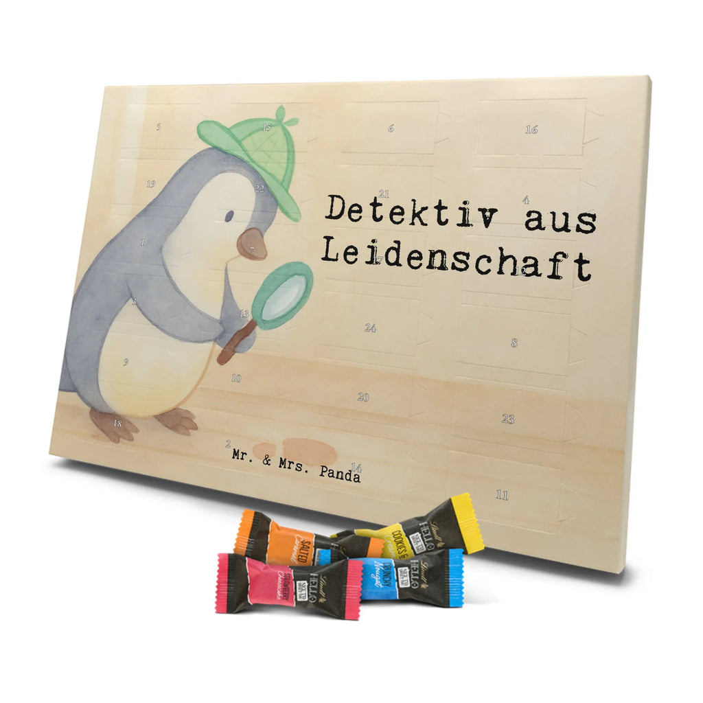 Chocolate advent calendar Detective passion Design gift, promotion, anniversary, retirement, sayings, job start, gift idea, best, farewell gift, profession, passing exam