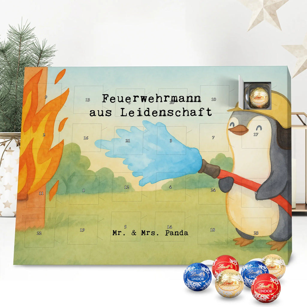 Chocolate advent calendar firefighter passion Design gift, promotion, anniversary, retirement, sayings, job start, gift idea, best, farewell gift, profession, passing exam