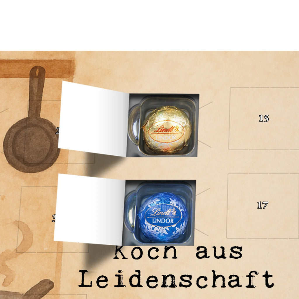 Chocolate advent calendar Cook Passion Design gift, promotion, anniversary, retirement, sayings, job start, gift idea, best, farewell gift, profession, passing exam