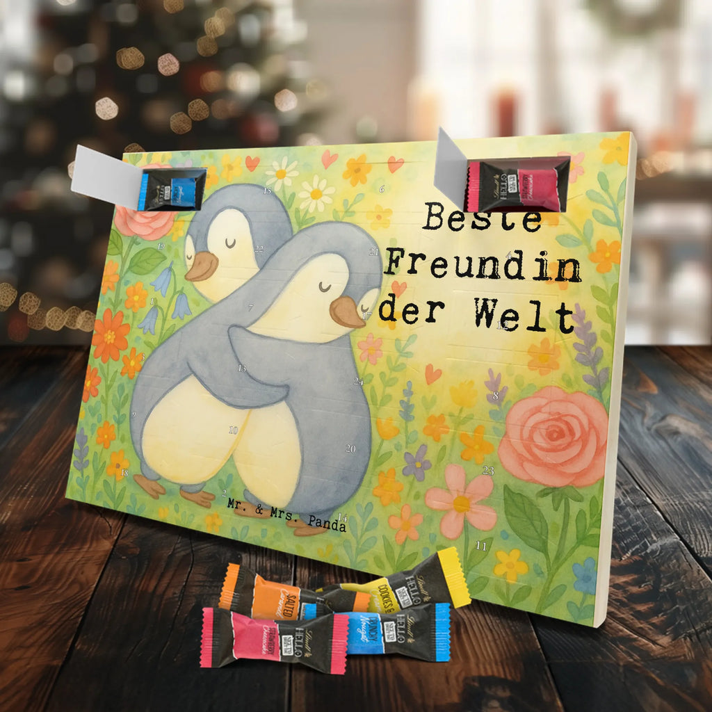 Chocolate advent calendar penguin Best girlfriend in the world Design thank you, birthday, gift idea, birthday present, gift tip, make you happy, giving, for, gift, best, Girlfriend, friendship. Dearest, girlfriends, wife, anniversary, best friend, saying