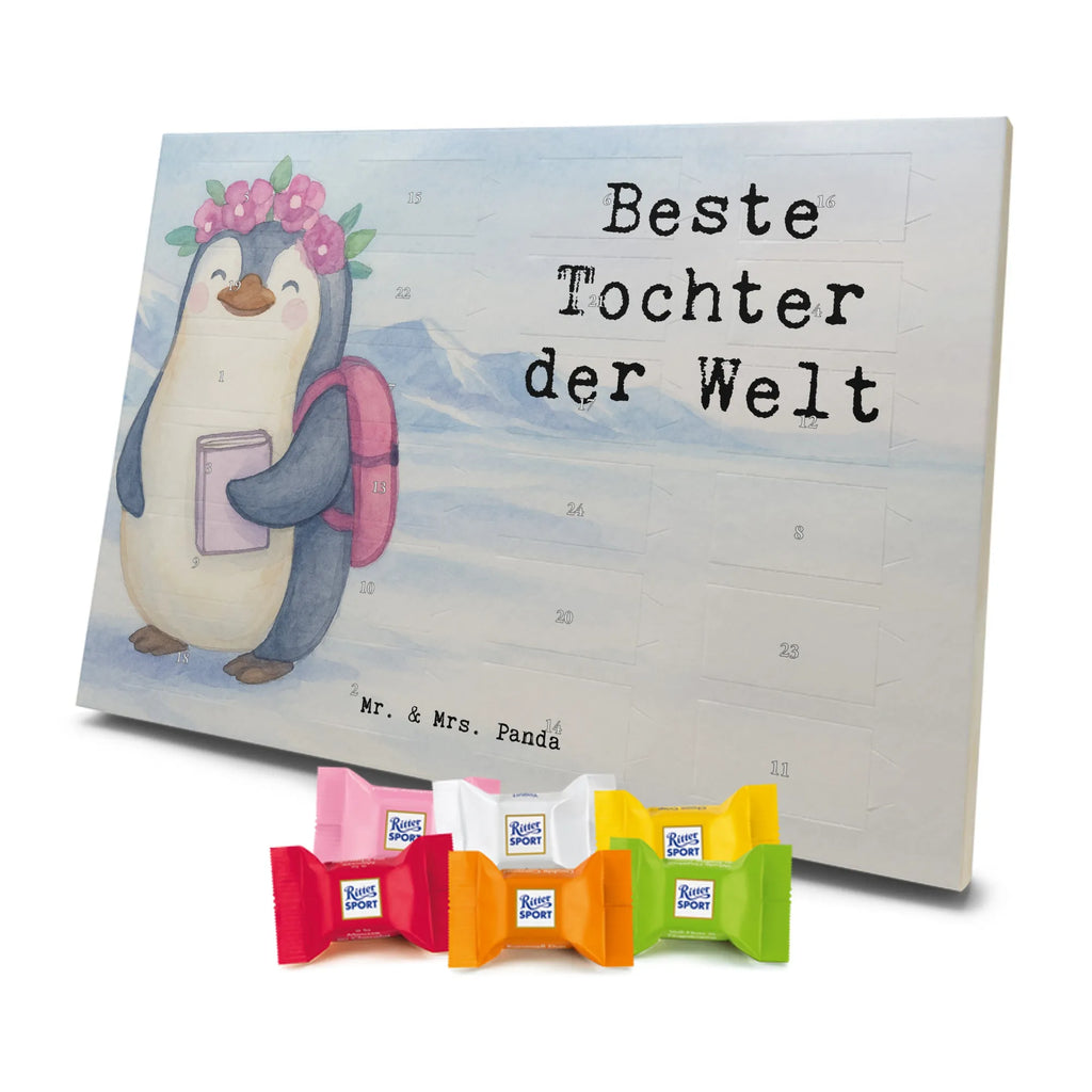 Chocolate advent calendar penguin best daughter in the world Design thank you, birthday, gift idea, birthday present, gift tip, make you happy, giving, for, gift, birth, mother, daughters, children, little daughter, little one, child, father, reward, daughter