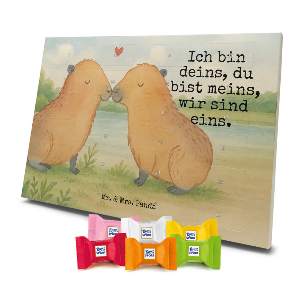 Chocolate advent calendar Capybara love Design gift ideas, gifts, card, animal lover, special gifts, good mood, funny sayings, hand drawn, cute animal motives, cute, small animals