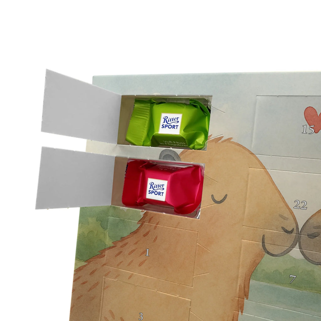 Chocolate advent calendar Capybara love Design gift ideas, gifts, card, animal lover, special gifts, good mood, funny sayings, hand drawn, cute animal motives, cute, small animals