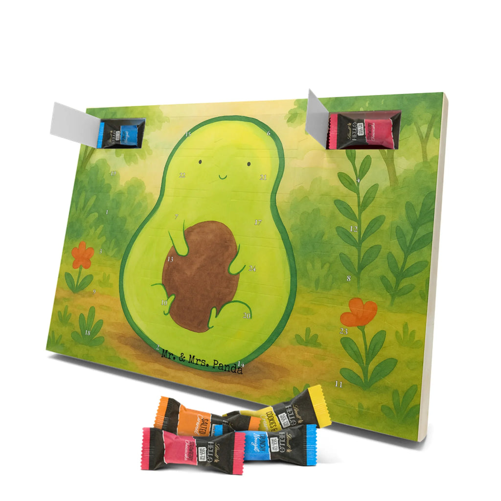Chocolate advent calendar avocado core Design vegetables, saying life, avocado seed, seed, plant