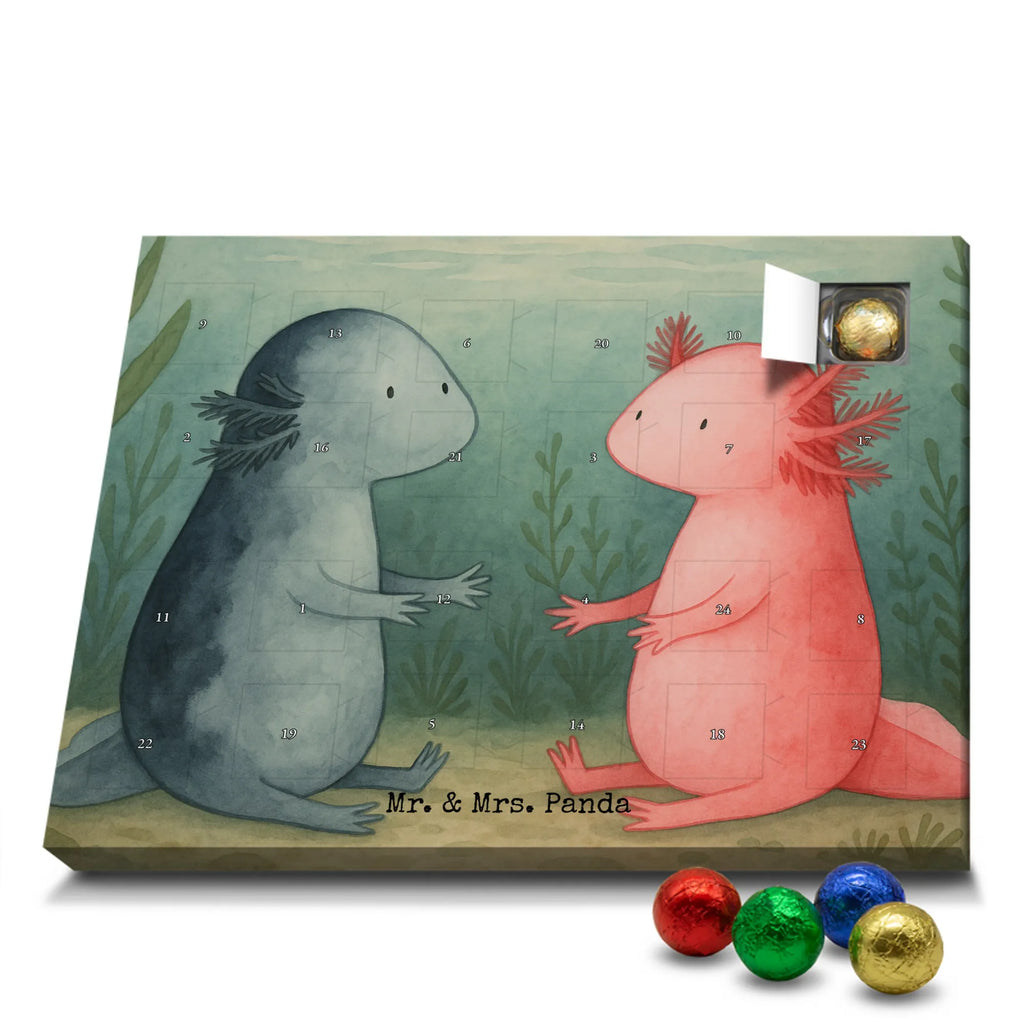 Chocolate advent calendar axolotl Love Design Axelotl, marine animals, Mexican walking fish, salamander, friend, great love, tail, anniversary, proof of love, fiancé, valentine's day, amphibian, husband