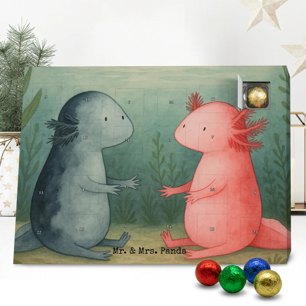 Chocolate advent calendar axolotl Love Design Axelotl, marine animals, Mexican walking fish, salamander, friend, great love, tail, anniversary, proof of love, fiancé, valentine's day, amphibian, husband