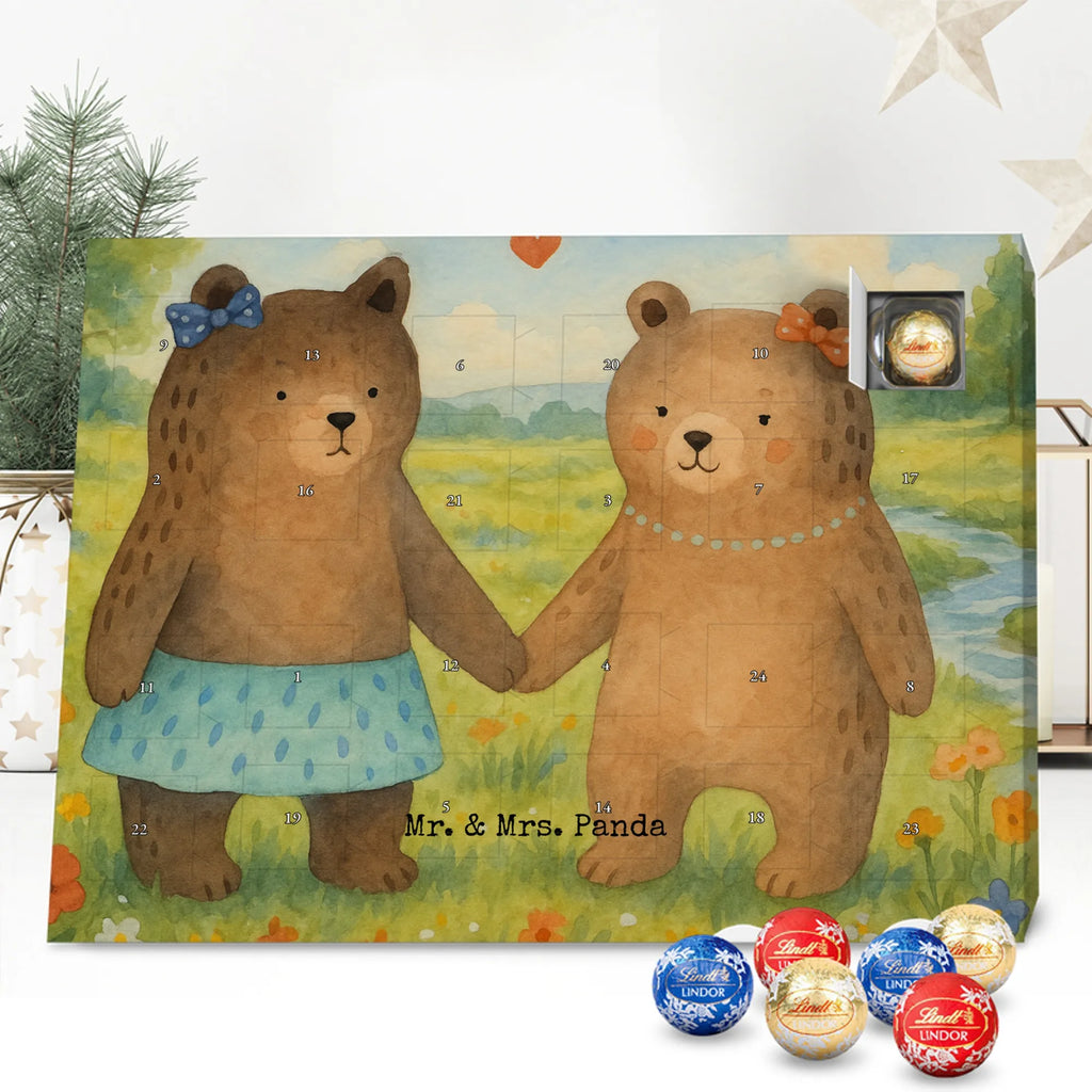Chocolate advent calendar bear Girlfriend Design teddy bear, cuddly toy, bear girlfriend best friend love proof of love loves buddy buddy