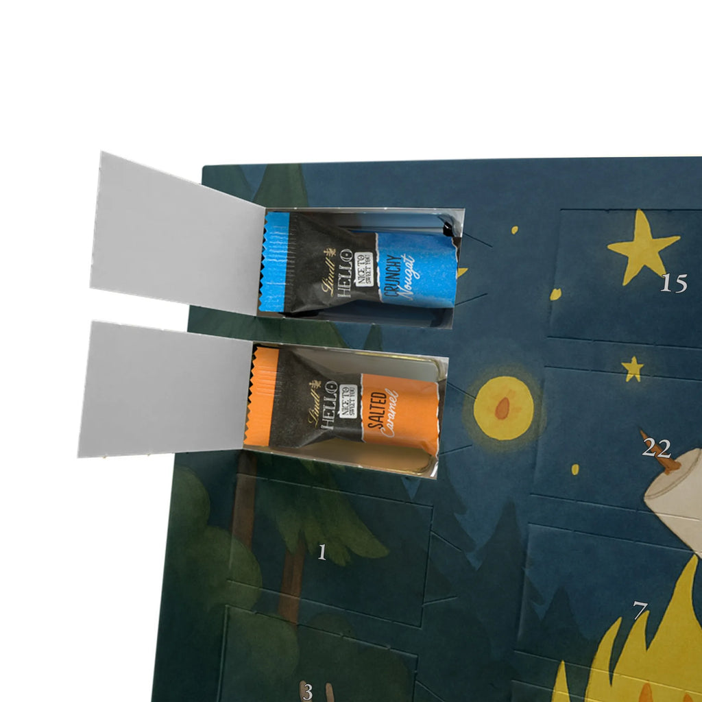 Chocolate advent calendar Bear & Ladybird campfire Design teddy bear, cuddly toy, Campfire