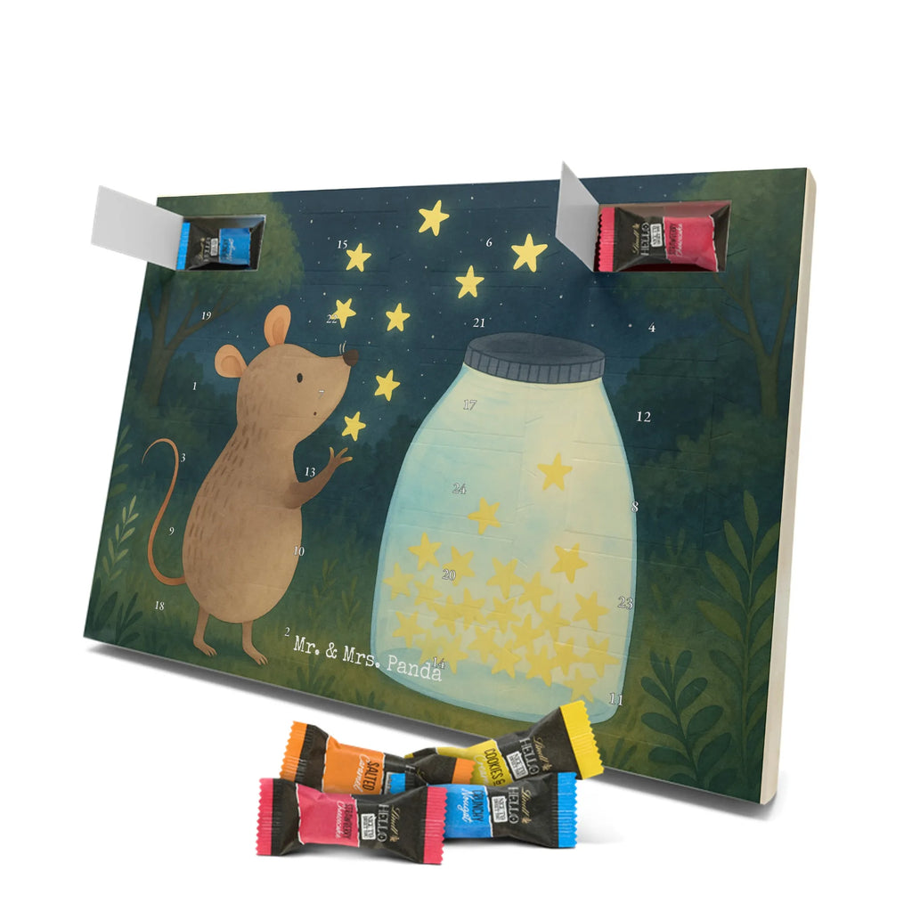 Chocolate advent calendar Mouse Stars Design card, gift ideas, gifts, small animals, cute, cute animal motives, hand drawn, funny sayings, good mood, special gifts, animal lover, birthday, child, baptism, baptism gift, birth, hope, child birthday, first child, wish, stars, Mouse, pregnancy