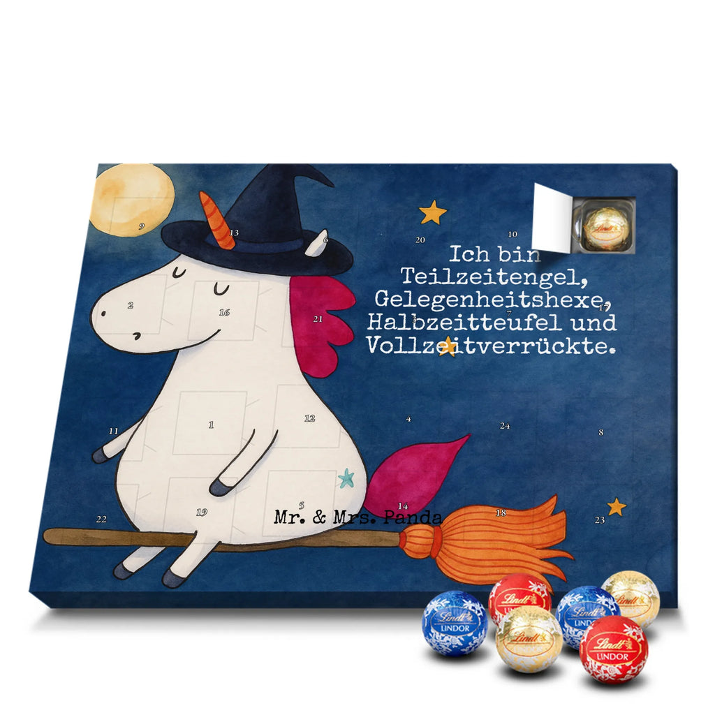 Chocolate advent calendar unicorn Witch Design wife gift, witch, mad, bitch, bad girl, girlfriend present, devil
