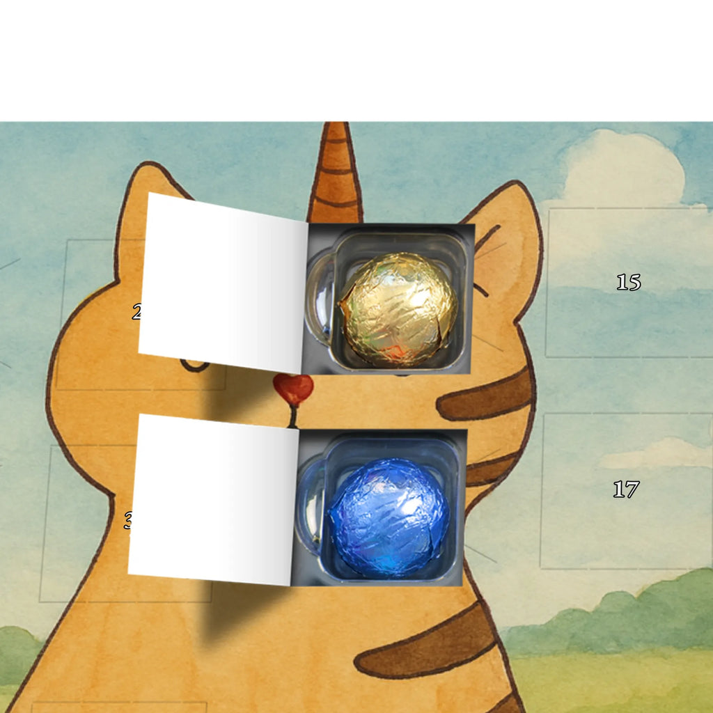 Chocolate advent calendar unicorn Cat Design cat gift, cat lover, Kitty, cat present, Kittycorn, Rainbow