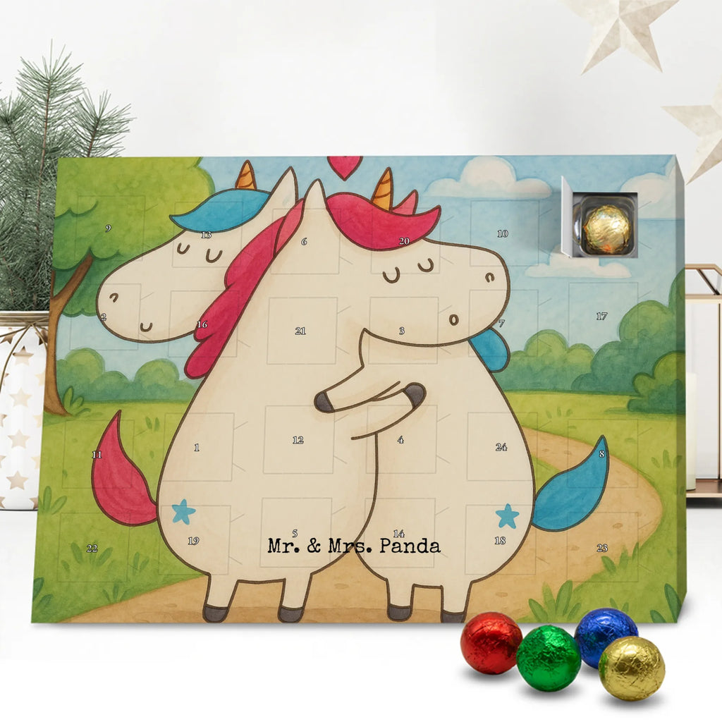 Chocolate advent calendar unicorn communication Design present, marriage, gift, witty, saying, valentine's day, Thank you