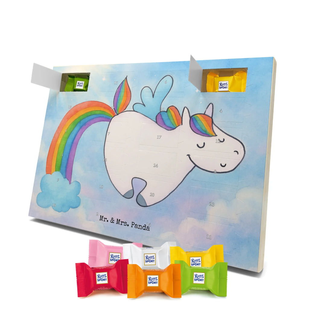 Chocolate advent calendar unicorn Pegasus Design saying fun, growing up, pegasus, playing, unicorn love, reality, rainbow