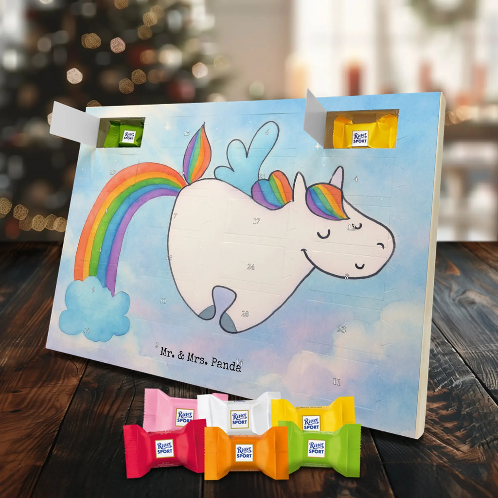 Chocolate advent calendar unicorn Pegasus Design saying fun, growing up, pegasus, playing, unicorn love, reality, rainbow