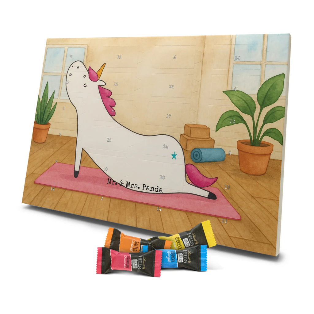 Chocolate advent calendar unicorn yoga Design gift, present, mindfulness, sports, sweet, relaxation