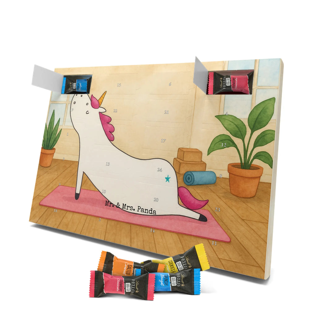 Chocolate advent calendar unicorn yoga Design gift, present, mindfulness, sports, sweet, relaxation