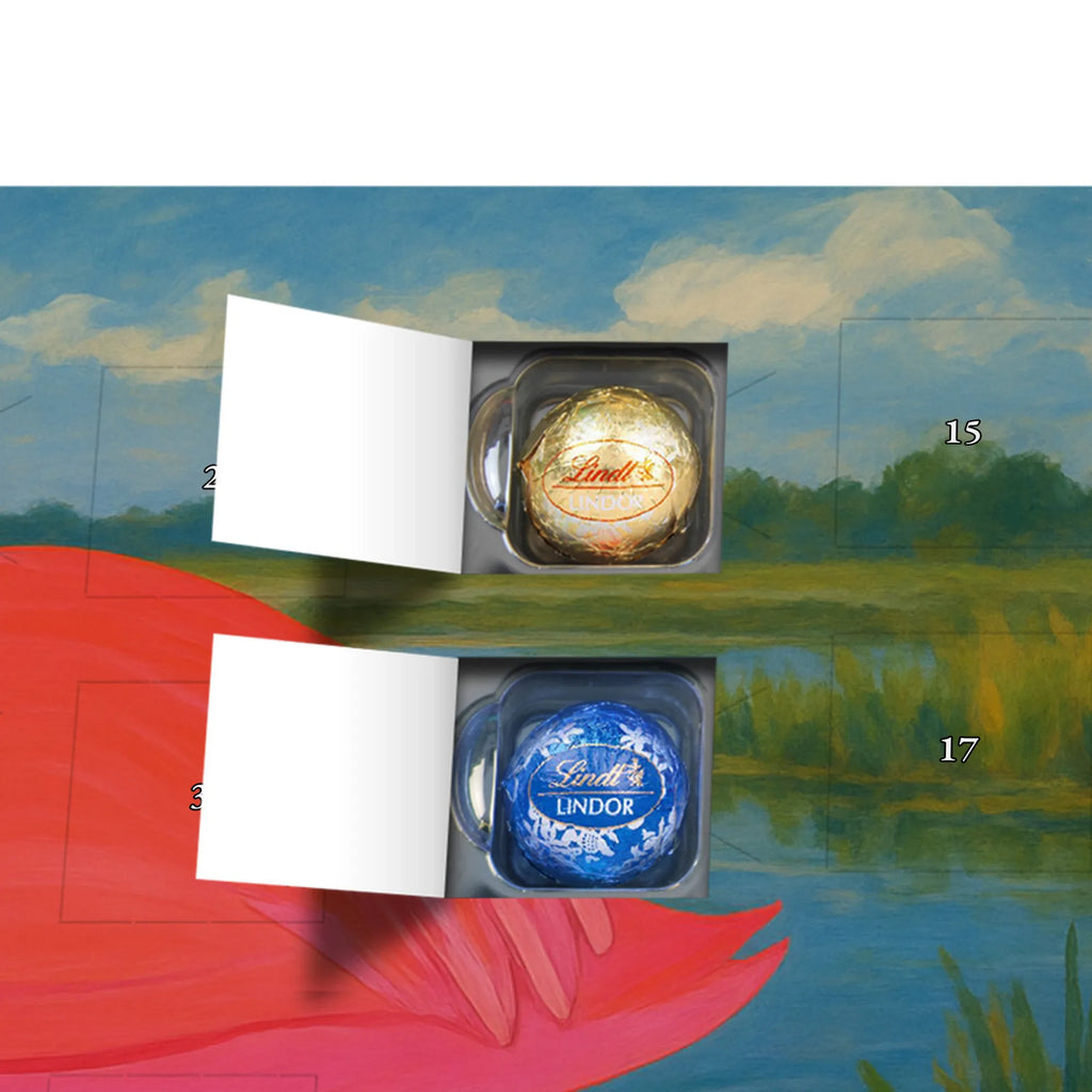 Chocolate advent calendar flamingo Classic Design children, gifts, gift idea, funny sayings, pink bird, bird of paradise, red, flamingo decoration, gift pink, adults, flamingo fans, vacation, unusual gifts in pink, pink gifts, girls gifts, small gifts, Caribbean feeling, Pride, Self-love, for me, Me, Outsider, Daughter, Saying, Son, Girlfriend, Unique, Siblings, Girlfriends