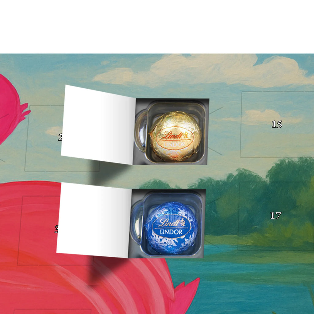 Chocolate advent calendar flamingo Proud Design children, gifts, gift idea, funny sayings, pink bird, bird of paradise, red, flamingo decoration, gift pink, adults, flamingo fans, vacation, unusual gifts in pink, pink gifts, girls gifts, small gifts, Caribbean feeling, self-love, proud, friend, best friend, joy, self-acceptance, daughter