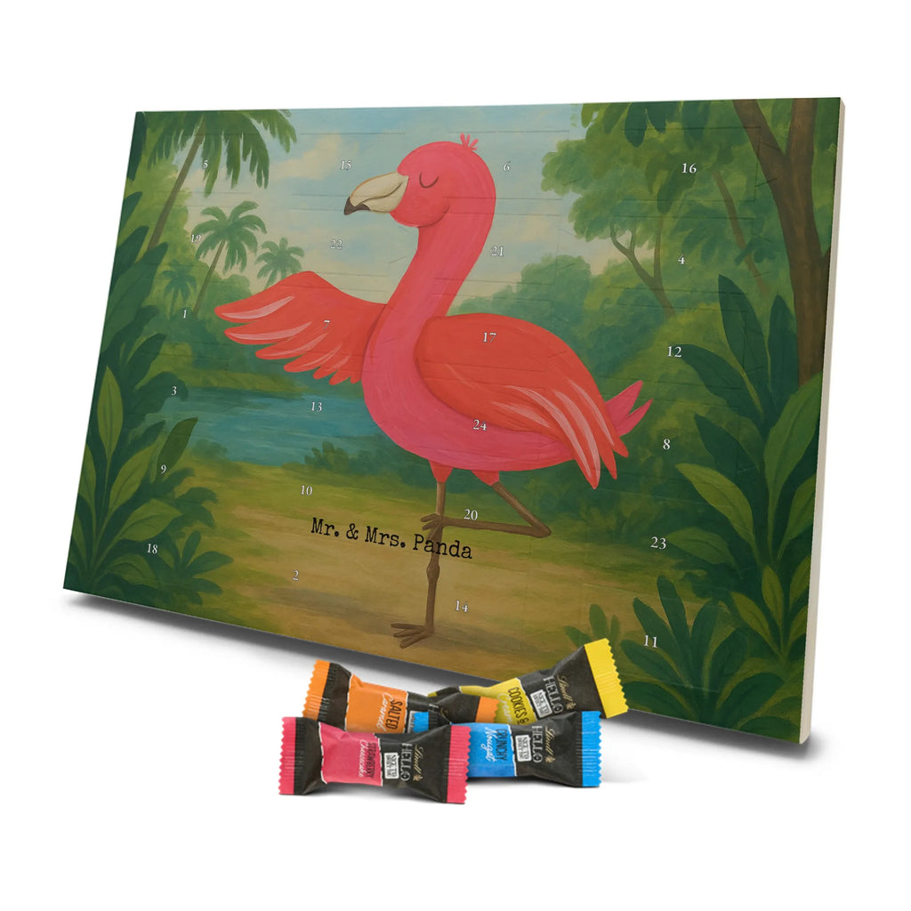 Chocolate advent calendar flamingo yoga Design children, gifts, gift idea, funny sayings, pink bird, bird of paradise, red, flamingo decoration, gift pink, adults, flamingo fans, vacation, unusual gifts in pink, pink gifts, girls gifts, small gifts, Caribbean feeling, relaxation, mindfulness, yoga exercise, bird, agitation, deep relaxation, anger