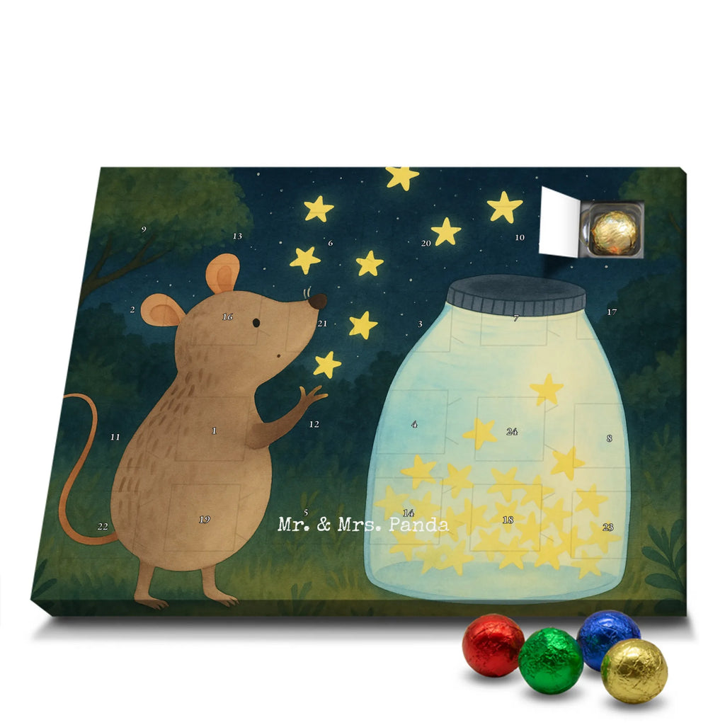 Chocolate advent calendar Mouse Stars Design card, gift ideas, gifts, small animals, cute, cute animal motives, hand drawn, funny sayings, good mood, special gifts, animal lover, birthday, child, baptism, baptism gift, birth, hope, child birthday, first child, wish, stars, Mouse, pregnancy