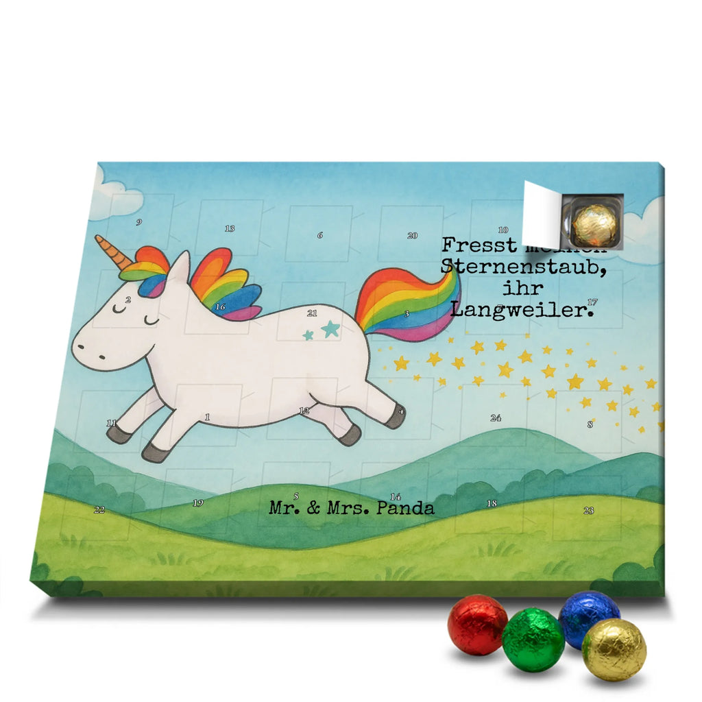 Chocolate advent calendar unicorn happy Design joy, cheerful, joy of life, fun