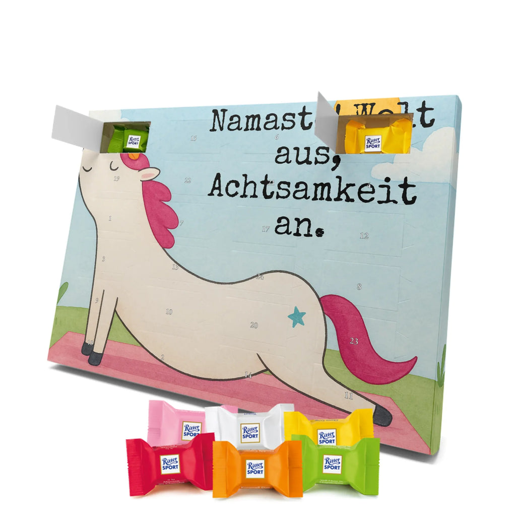 Chocolate advent calendar unicorn yoga Design gift, present, mindfulness, sports, sweet, relaxation