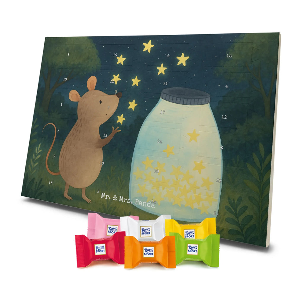Chocolate advent calendar Mouse Stars Design card, gift ideas, gifts, small animals, cute, cute animal motives, hand drawn, funny sayings, good mood, special gifts, animal lover, birthday, child, baptism, baptism gift, birth, hope, child birthday, first child, wish, stars, Mouse, pregnancy