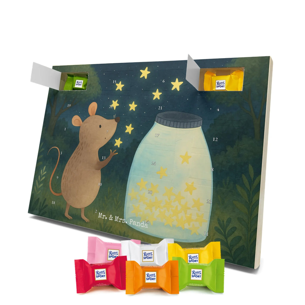Chocolate advent calendar Mouse Stars Design card, gift ideas, gifts, small animals, cute, cute animal motives, hand drawn, funny sayings, good mood, special gifts, animal lover, birthday, child, baptism, baptism gift, birth, hope, child birthday, first child, wish, stars, Mouse, pregnancy