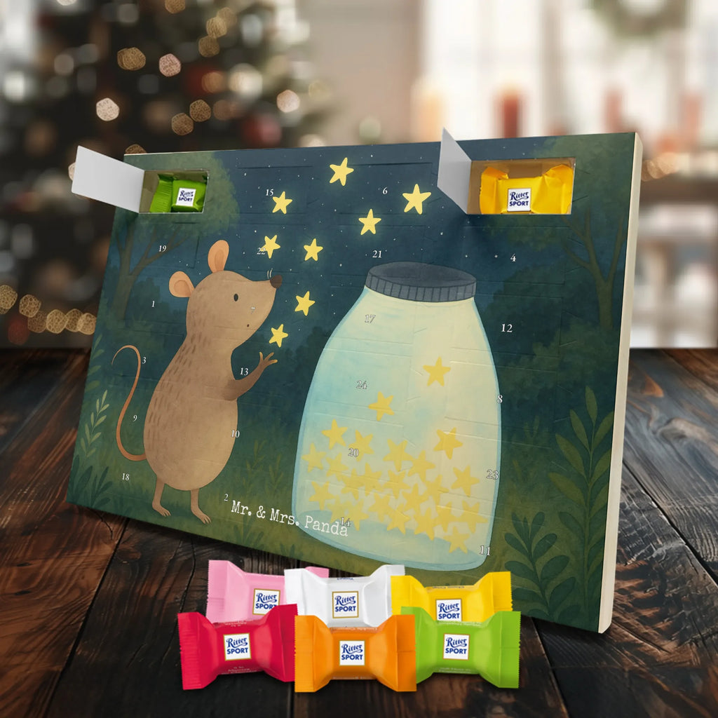 Chocolate advent calendar Mouse Stars Design card, gift ideas, gifts, small animals, cute, cute animal motives, hand drawn, funny sayings, good mood, special gifts, animal lover, birthday, child, baptism, baptism gift, birth, hope, child birthday, first child, wish, stars, Mouse, pregnancy