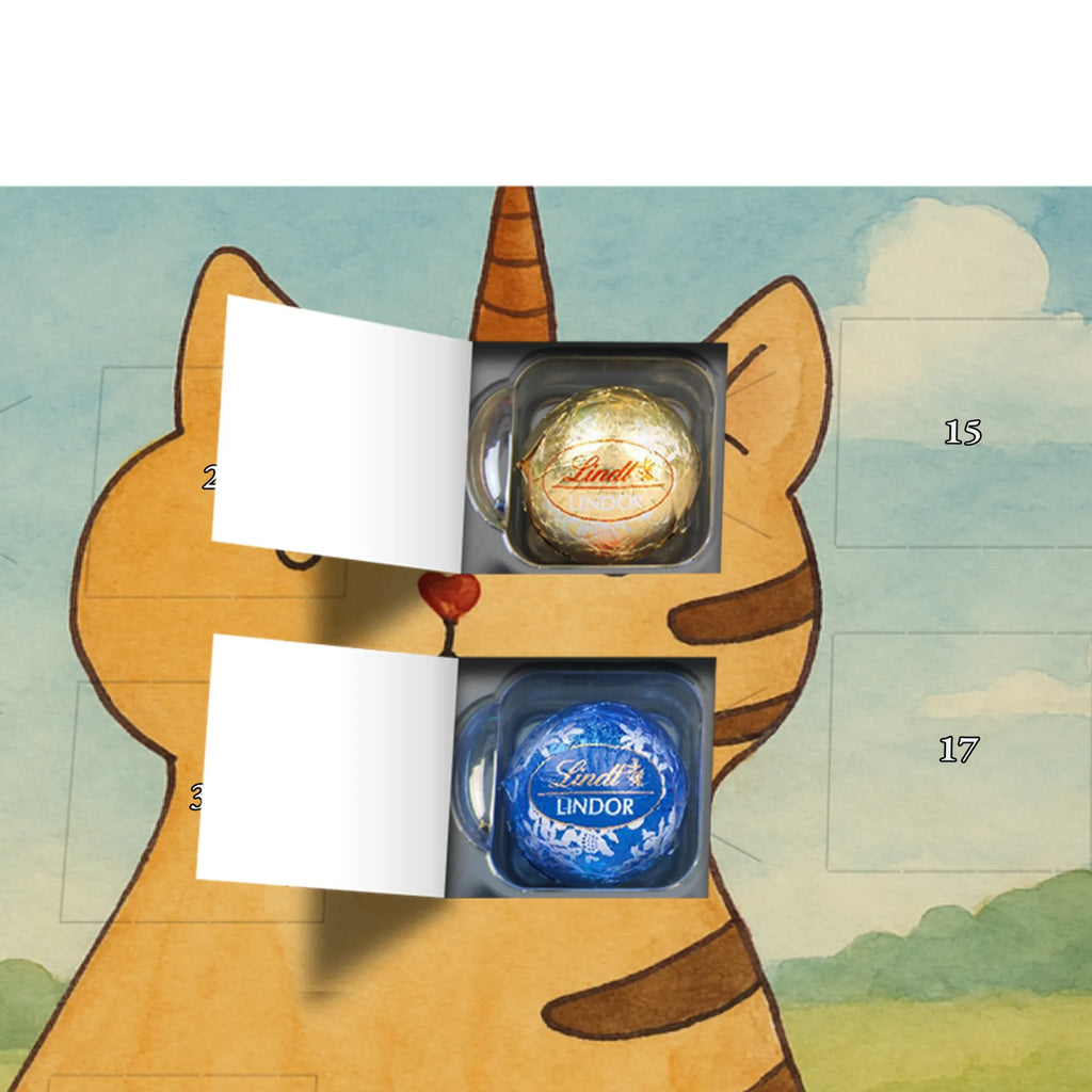 Chocolate advent calendar unicorn Cat Design cat gift, cat lover, Kitty, cat present, Kittycorn, Rainbow