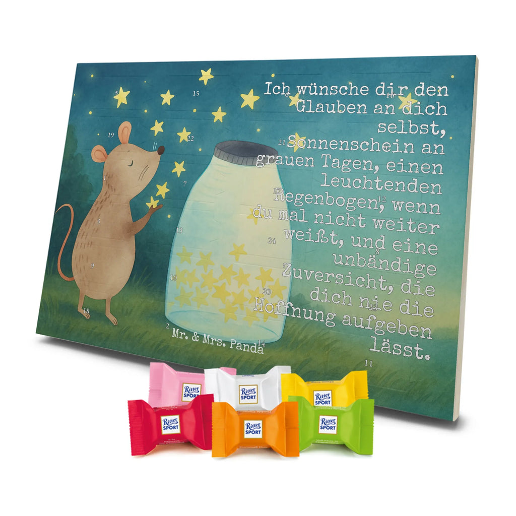 Chocolate advent calendar Mouse Stars Design card, gift ideas, gifts, small animals, cute, cute animal motives, hand drawn, funny sayings, good mood, special gifts, animal lover, birthday, child, baptism, baptism gift, birth, hope, child birthday, first child, wish, stars, Mouse, pregnancy