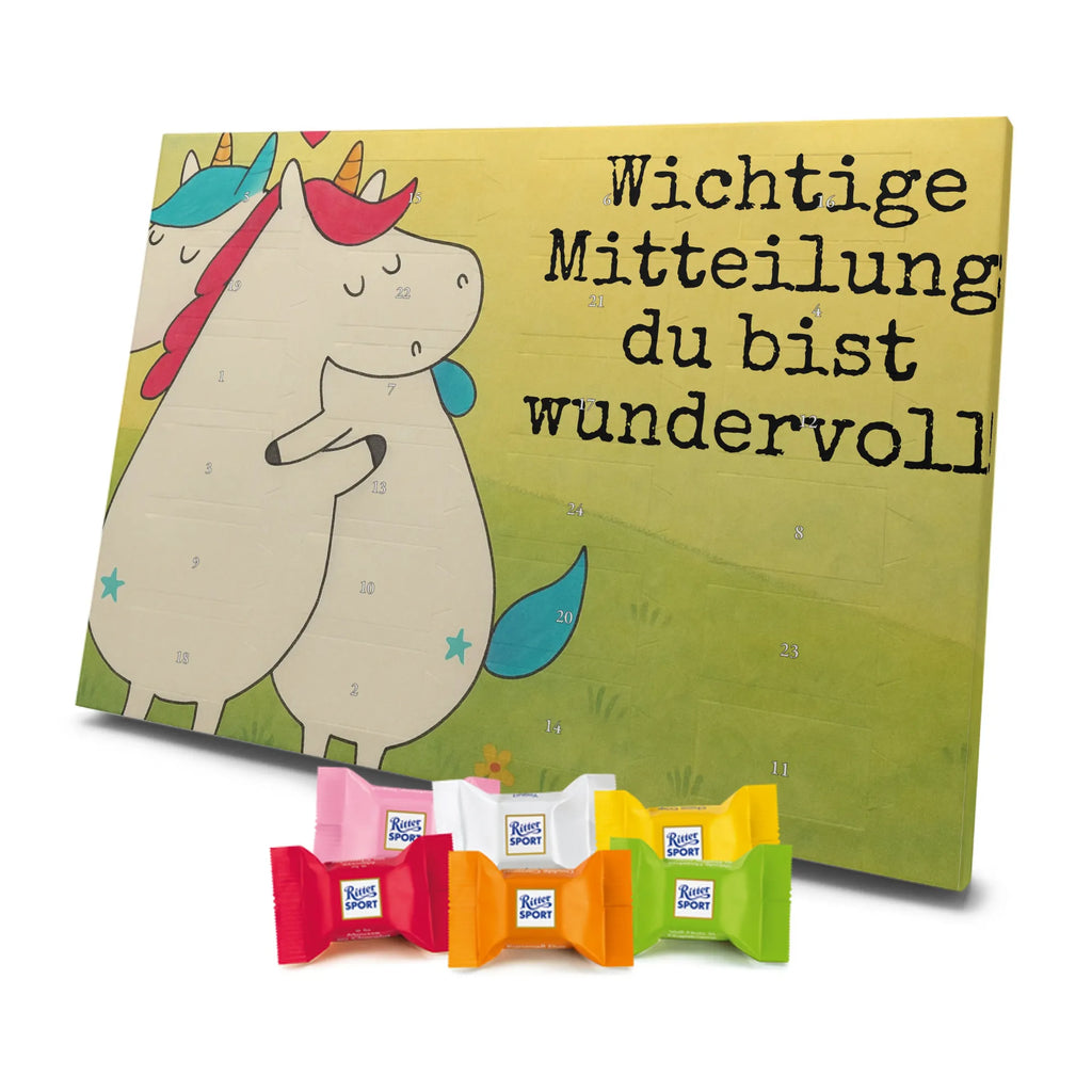 Chocolate advent calendar unicorn communication Design present, marriage, gift, witty, saying, valentine's day, Thank you