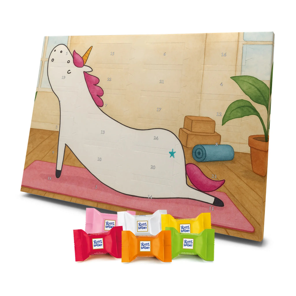 Chocolate advent calendar unicorn yoga Design gift, present, mindfulness, sports, sweet, relaxation