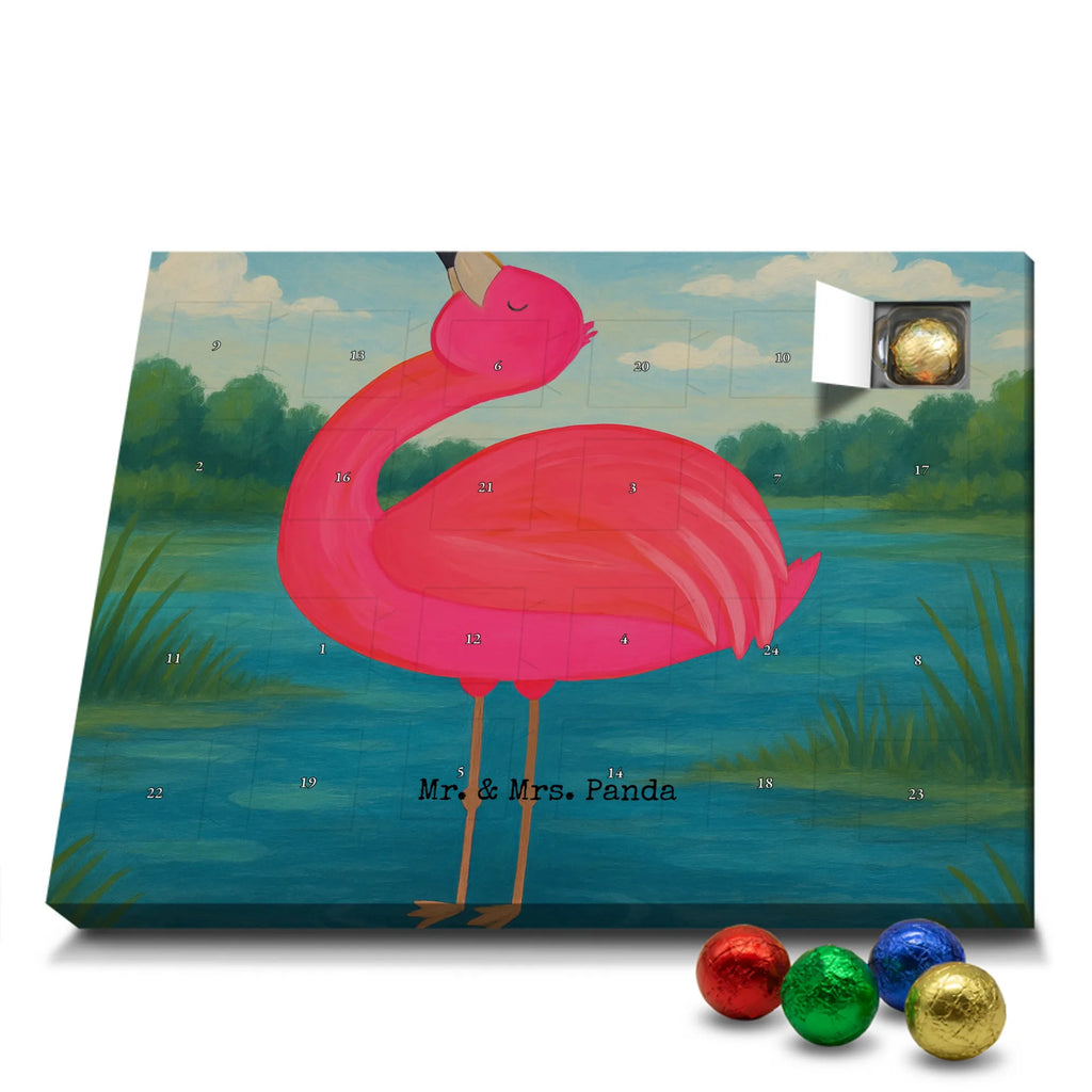 Chocolate advent calendar flamingo Proud Design children, gifts, gift idea, funny sayings, pink bird, bird of paradise, red, flamingo decoration, gift pink, adults, flamingo fans, vacation, unusual gifts in pink, pink gifts, girls gifts, small gifts, Caribbean feeling, self-love, proud, friend, best friend, joy, self-acceptance, daughter