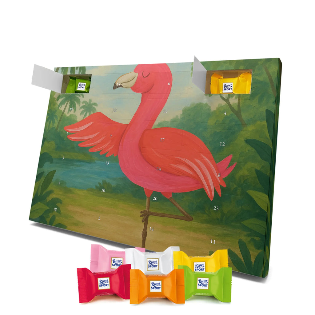 Chocolate advent calendar flamingo yoga Design children, gifts, gift idea, funny sayings, pink bird, bird of paradise, red, flamingo decoration, gift pink, adults, flamingo fans, vacation, unusual gifts in pink, pink gifts, girls gifts, small gifts, Caribbean feeling, relaxation, mindfulness, yoga exercise, bird, agitation, deep relaxation, anger