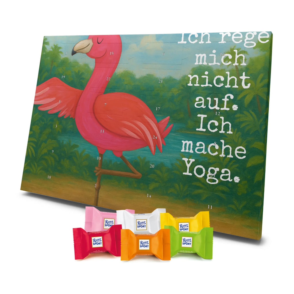 Chocolate advent calendar flamingo yoga Design children, gifts, gift idea, funny sayings, pink bird, bird of paradise, red, flamingo decoration, gift pink, adults, flamingo fans, vacation, unusual gifts in pink, pink gifts, girls gifts, small gifts, Caribbean feeling, relaxation, mindfulness, yoga exercise, bird, agitation, deep relaxation, anger