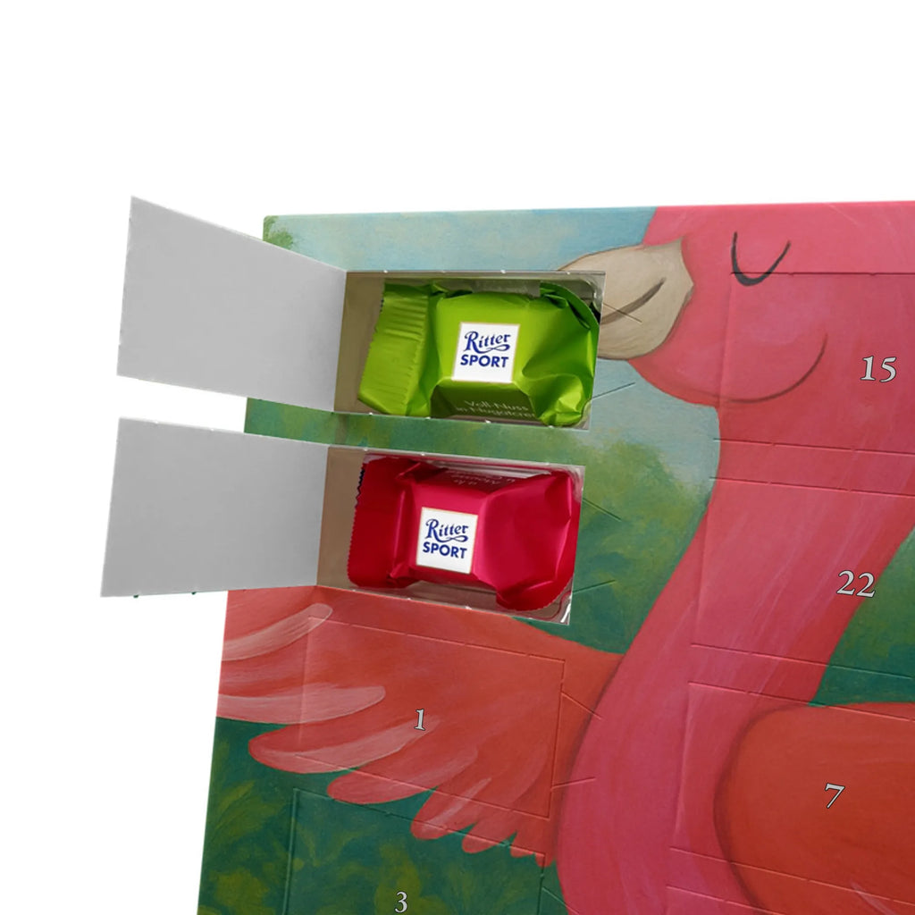 Chocolate advent calendar flamingo yoga Design children, gifts, gift idea, funny sayings, pink bird, bird of paradise, red, flamingo decoration, gift pink, adults, flamingo fans, vacation, unusual gifts in pink, pink gifts, girls gifts, small gifts, Caribbean feeling, relaxation, mindfulness, yoga exercise, bird, agitation, deep relaxation, anger