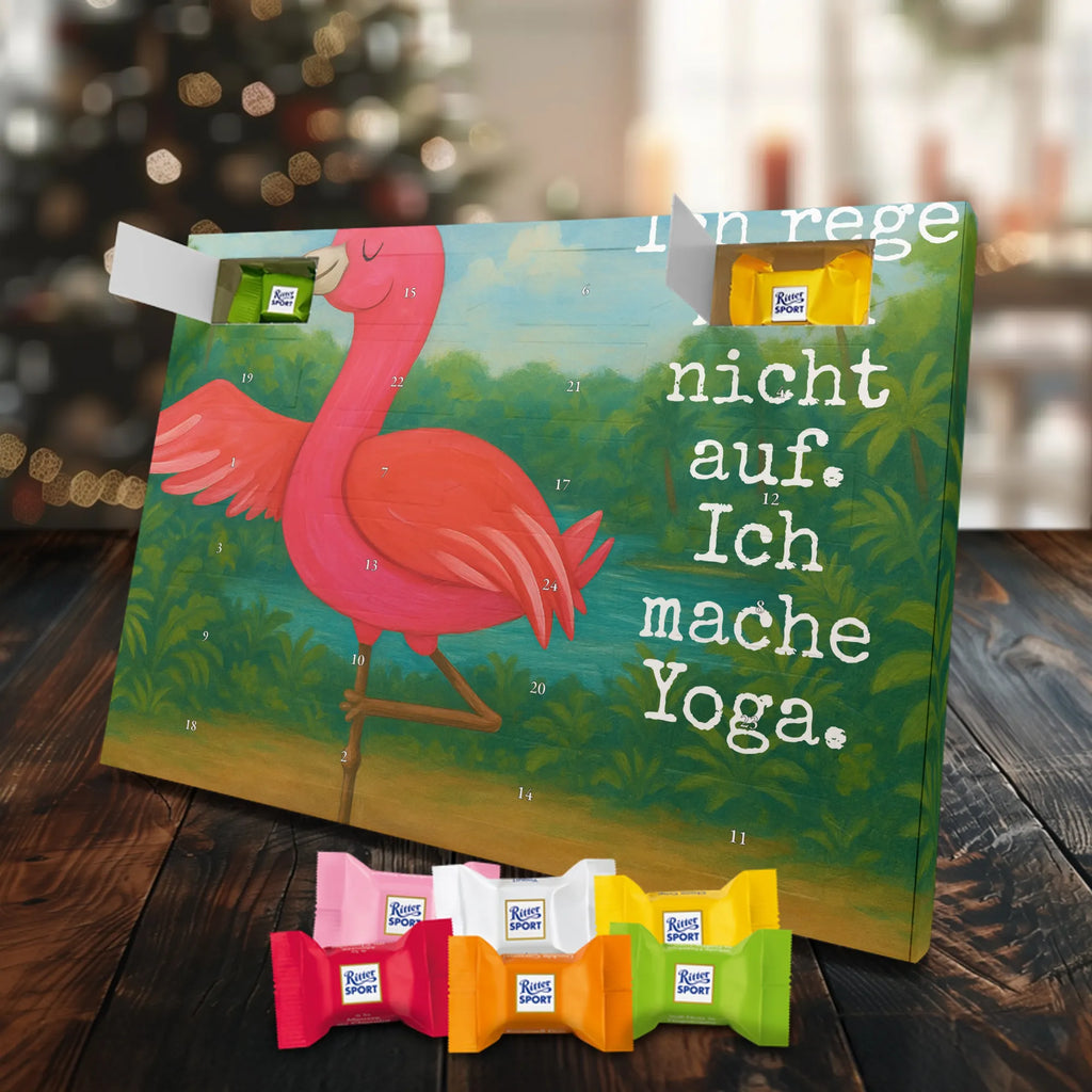 Chocolate advent calendar flamingo yoga Design children, gifts, gift idea, funny sayings, pink bird, bird of paradise, red, flamingo decoration, gift pink, adults, flamingo fans, vacation, unusual gifts in pink, pink gifts, girls gifts, small gifts, Caribbean feeling, relaxation, mindfulness, yoga exercise, bird, agitation, deep relaxation, anger