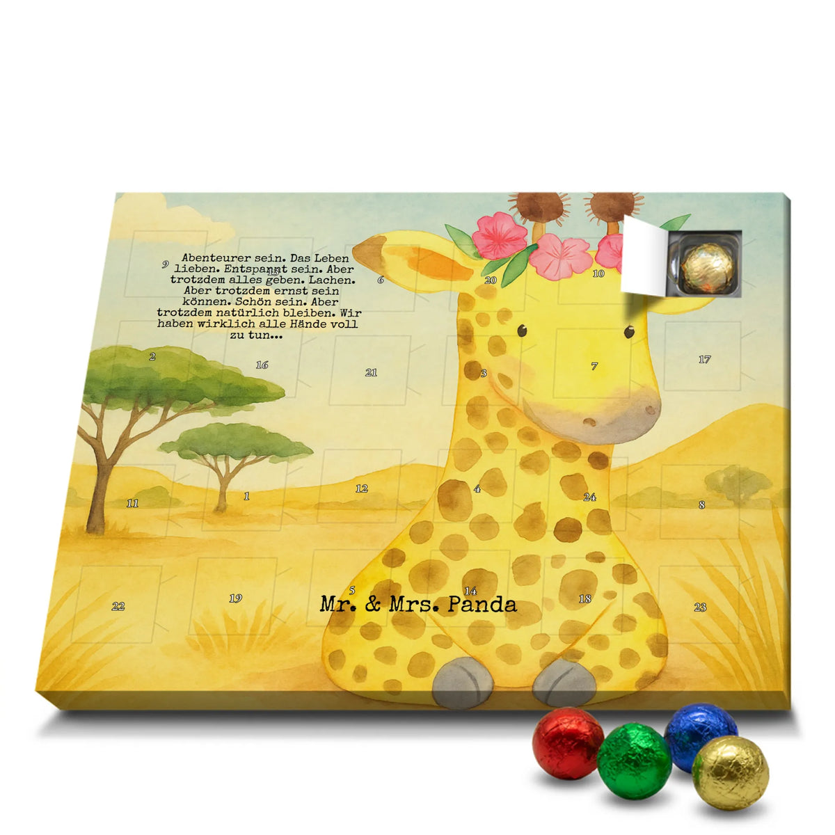 Schoko Adventskalender Giraffe Blumenkranz Design schokokalender, Weihnachten Adventskalender, Schoko-Adventskalender, schokoladen kalender, weihnachtskalender schoko, Adventskalender, schokolade adventskalender, Weihnachts Kalender, Weihnachtskalender Schokolade, Schokoladen-Adventskalender, Schoko Adventskalender, Schokoladen Adventskalender, schokoladenkalender, kalender schokolade, Schokoladen-Weihnachtskalender, adventskalender pralinen, Adventskalender Schokolade, süßigkeiten kalender, schoko weihnachtskalender, adventskalender süßigkeiten, schoko kalender, kalender weihnachten, adventskalender schoko, pralinen adventskalender, süßigkeiten adventskalender, Afrika, Wildtiere, Giraffe, Selbstliebe, Abenteurer, Blumenkranz, Freundin