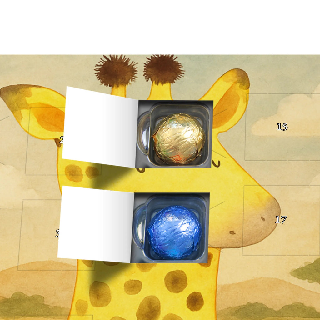 Chocolate advent calendar giraffe Satisfied Design Africa, Adventure