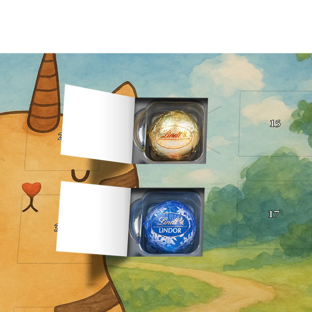 Chocolate advent calendar unicorn Cat Design cat gift, cat lover, Kitty, cat present, Kittycorn, Rainbow