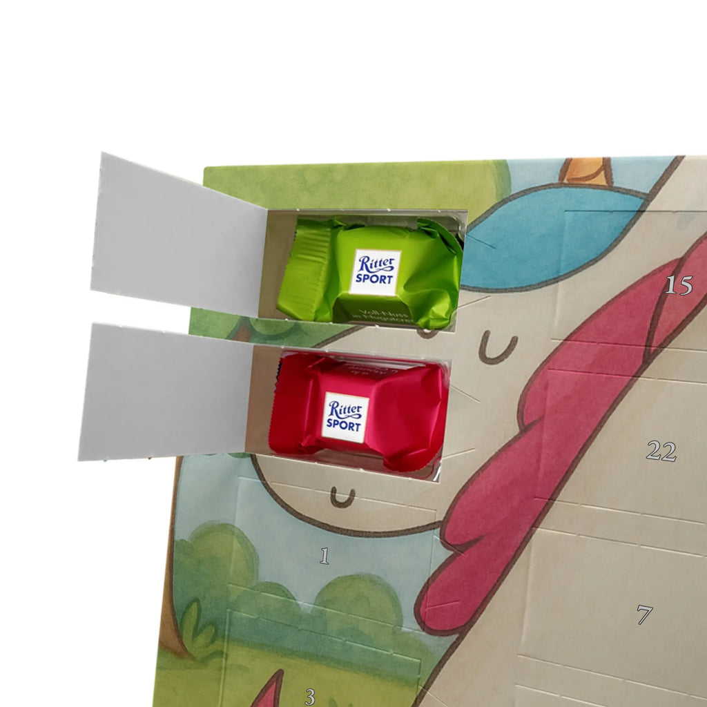 Chocolate advent calendar unicorn communication Design present, marriage, gift, witty, saying, valentine's day, Thank you