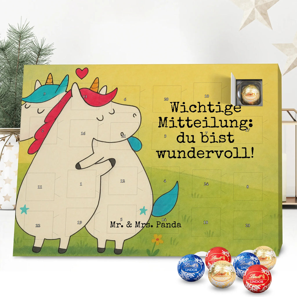 Chocolate advent calendar unicorn communication Design present, marriage, gift, witty, saying, valentine's day, Thank you