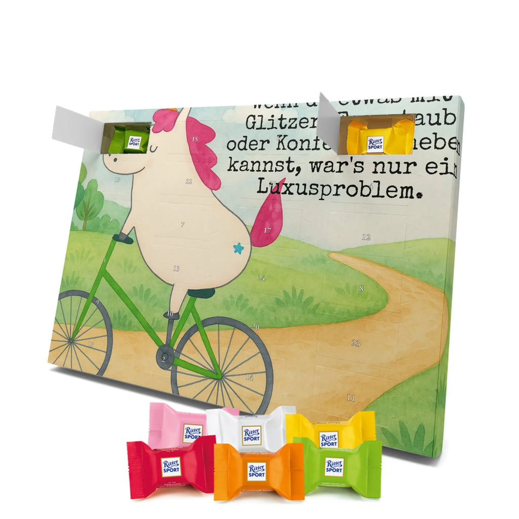 Chocolate advent calendar unicorn cyclist Design wheel, confetti, fairy dust, cycling, present, love affliction, cyclist gift, grief, luxury problem