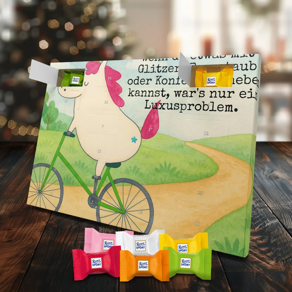 Chocolate advent calendar unicorn cyclist Design wheel, confetti, fairy dust, cycling, present, love affliction, cyclist gift, grief, luxury problem