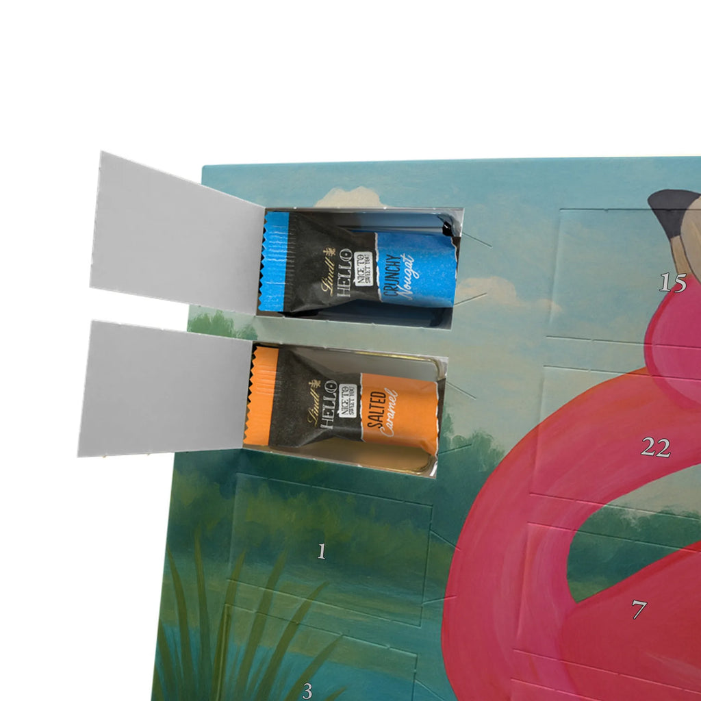 Chocolate advent calendar flamingo Proud Design children, gifts, gift idea, funny sayings, pink bird, bird of paradise, red, flamingo decoration, gift pink, adults, flamingo fans, vacation, unusual gifts in pink, pink gifts, girls gifts, small gifts, Caribbean feeling, self-love, proud, friend, best friend, joy, self-acceptance, daughter