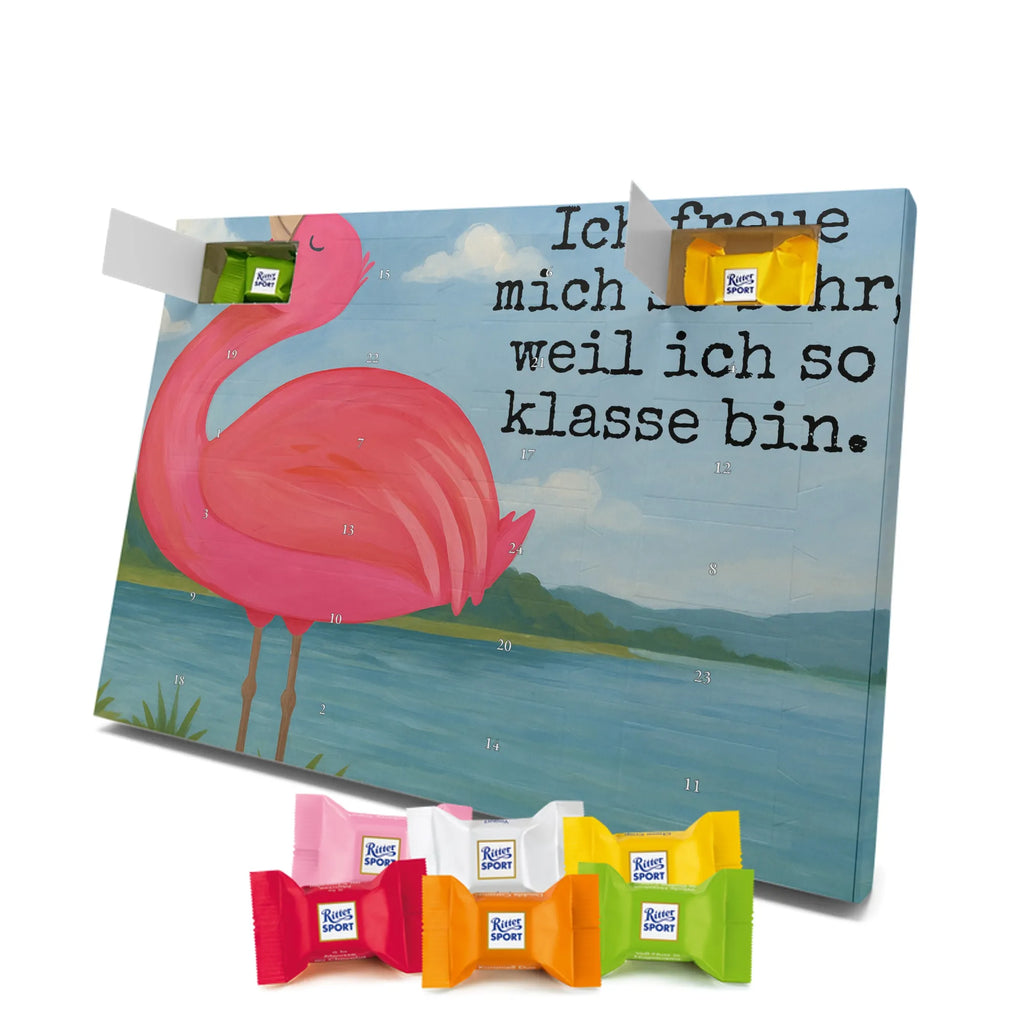 Chocolate advent calendar flamingo Proud Design children, gifts, gift idea, funny sayings, pink bird, bird of paradise, red, flamingo decoration, gift pink, adults, flamingo fans, vacation, unusual gifts in pink, pink gifts, girls gifts, small gifts, Caribbean feeling, self-love, proud, friend, best friend, joy, self-acceptance, daughter